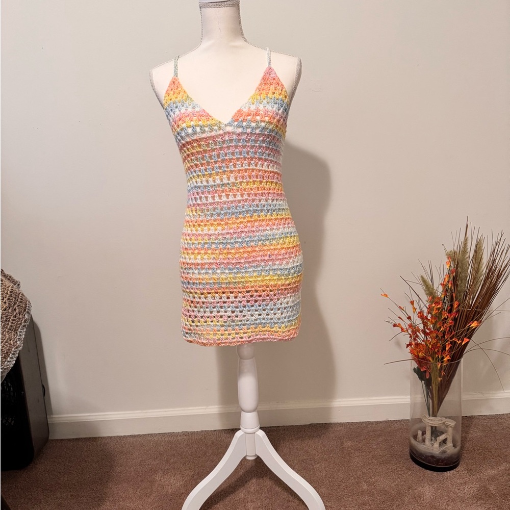 Multicolor Crochet Dress
